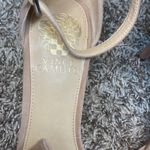 Vince Camuto Nestey Rose Tan Suede Heels 8.5 - Picture 6 of 12